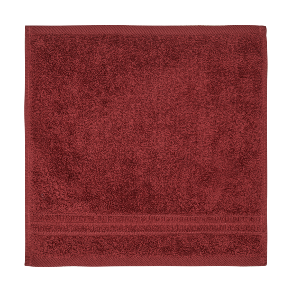 Lot de 10 Serviettes éponge coton bio BERRY RED