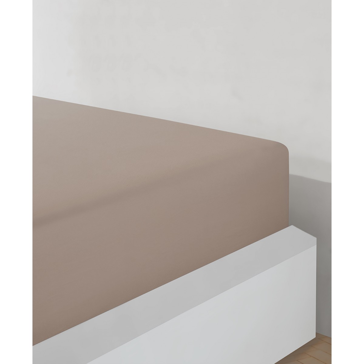 Drap housse jersey Beige