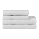 Lot de 4 Serviettes éponge coton bio SNOW WHITE